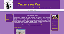 Desktop Screenshot of chiensdevie.com