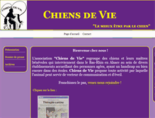 Tablet Screenshot of chiensdevie.com